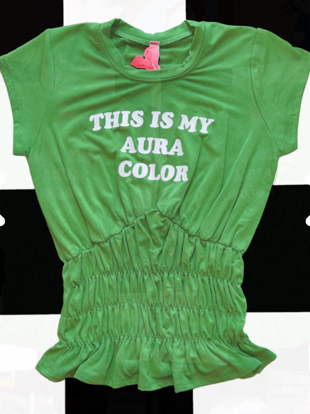 Omighty Green Aura Scrunchie Tee